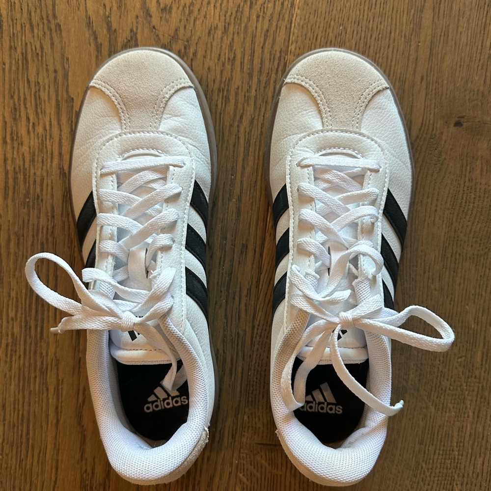 Adidas White and Black VL court 3.0